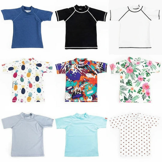 SunVibe – Anti-UV Kinder Zwemshirt met Korte Mouwen