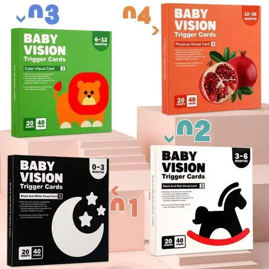 SmartCards – Baby Cognitie Kaartenboek met Dieren en Natuur