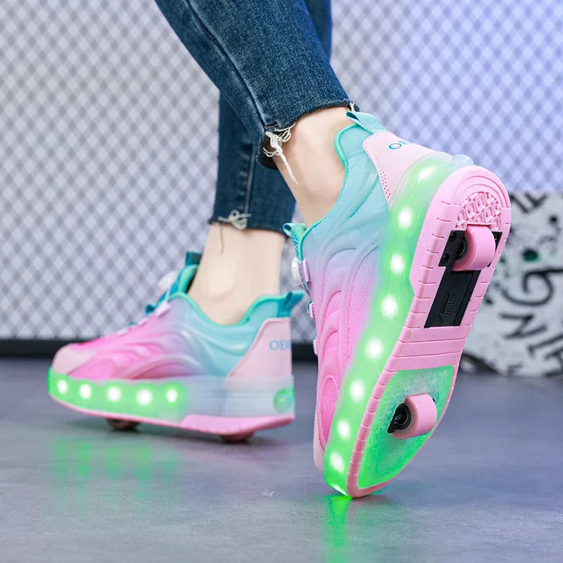 GlowRoll rolsneakers draaiknop - Milo & Moon
