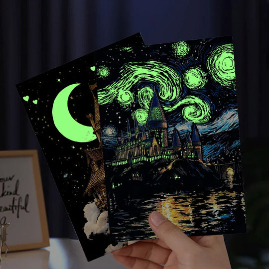 LumiGlow – Glow-in-the-dark Kraskaarten Set