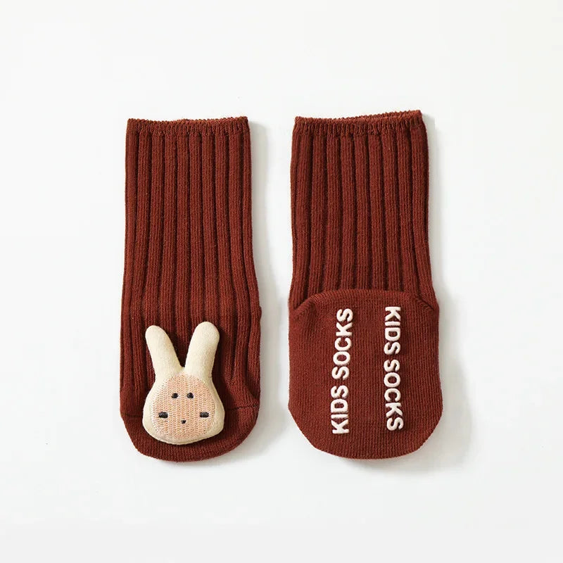 LittleCritters™ – Antislip Babysokken met Dierenfiguren – Comfort & Veiligheid