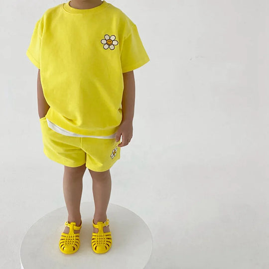 SunnyPetal – Luchtige Set met Vrolijke Print