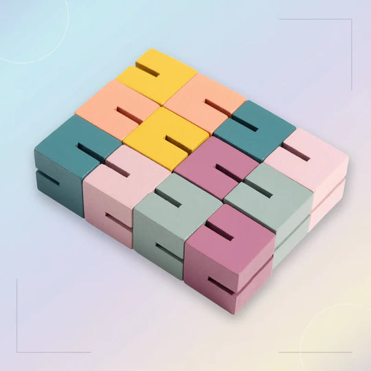 BuildMind – 3D Houten Bouwblokken Puzzel