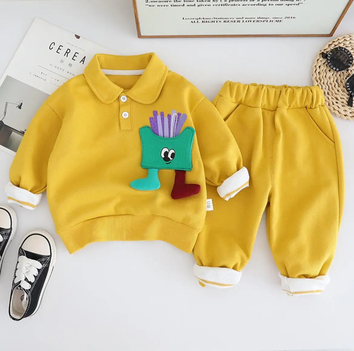 PomPompelief™ Set – Unisex 2-Delige Outfit - Zacht Katoen