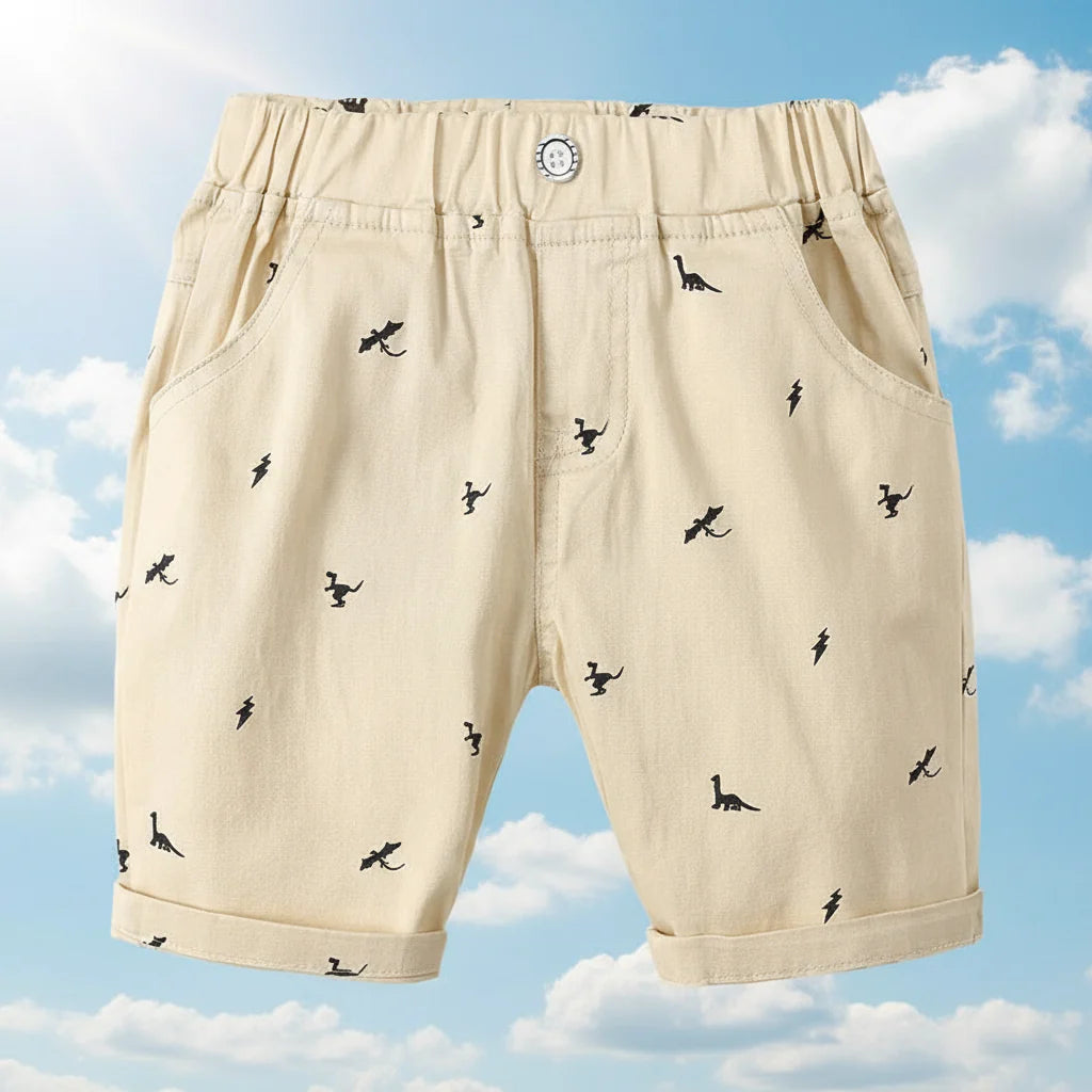 DinoBreeze – Korte Kinderbroek met Dino Print