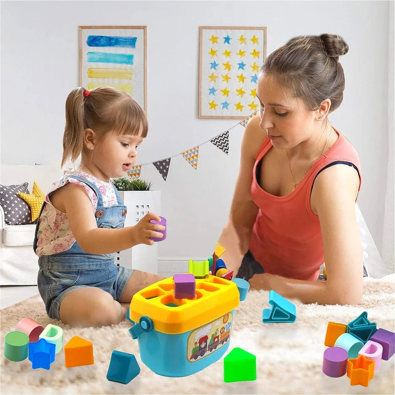 ColorBlocks™ – Educatieve Vormensorteerder – Interactief Peuter Speelgoed