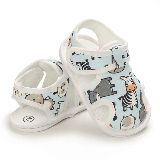 SunnySteps™ – Ademend Zachte Baby Sandalen Dierenprint