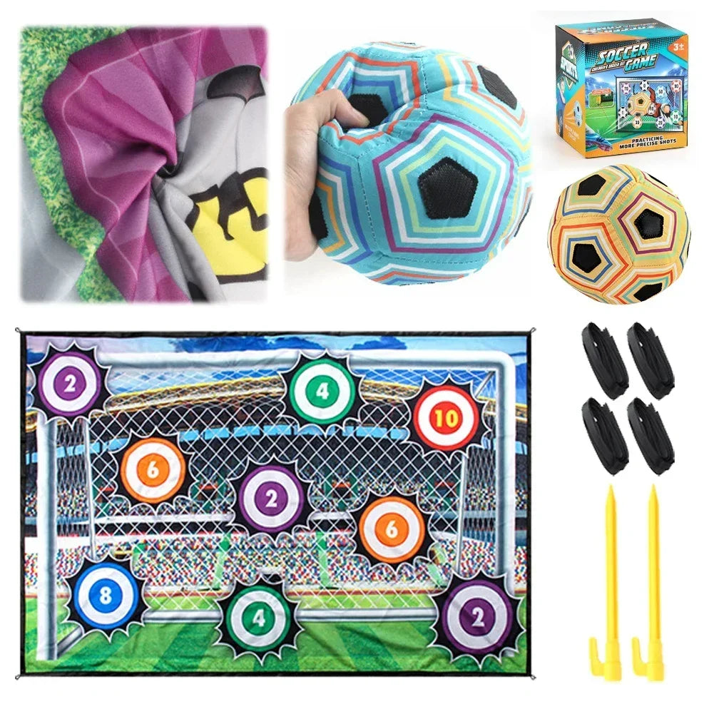 PlayGoal™ – Plakbare Voetbalmat voor Binnen & Buiten – Actief Speelplezier