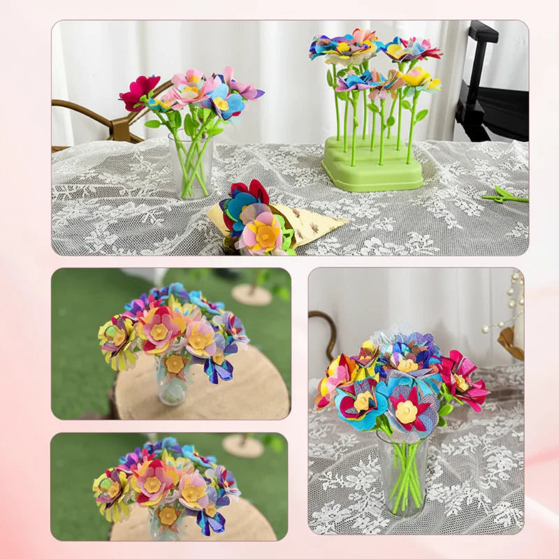 Boeketje bloemen knutselset papier - Milo & Moon