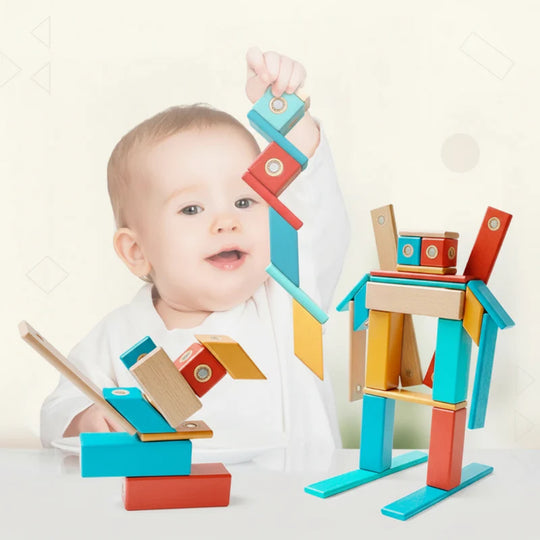 MagniBlocks – Houten Magnetische Bouwblokken