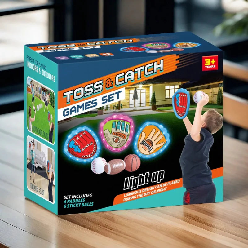 GlowCatch – Sticky Sportballen Set