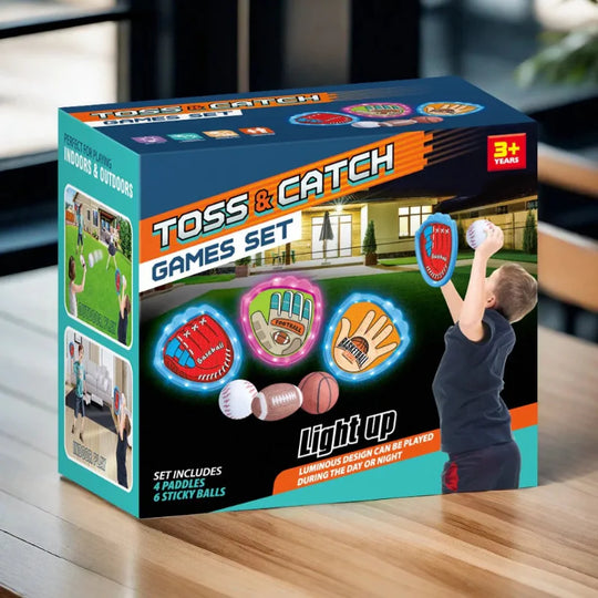 GlowCatch – Sticky Sportballen Set