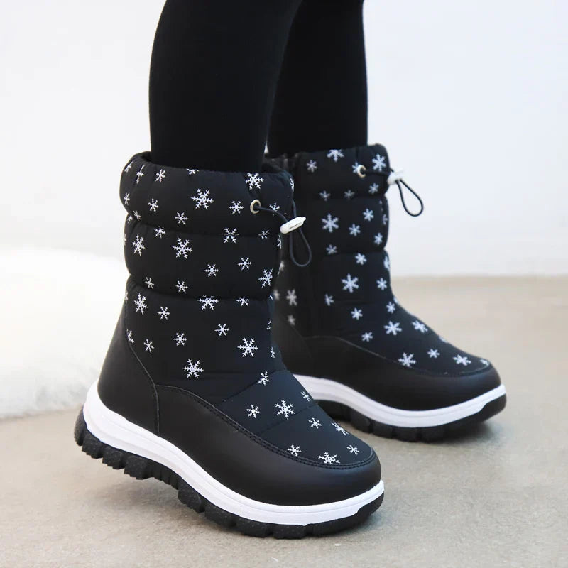 PolarStep™ – Waterdichte Warme Winterlaarzen – Meisjes Snowboots Met Grip