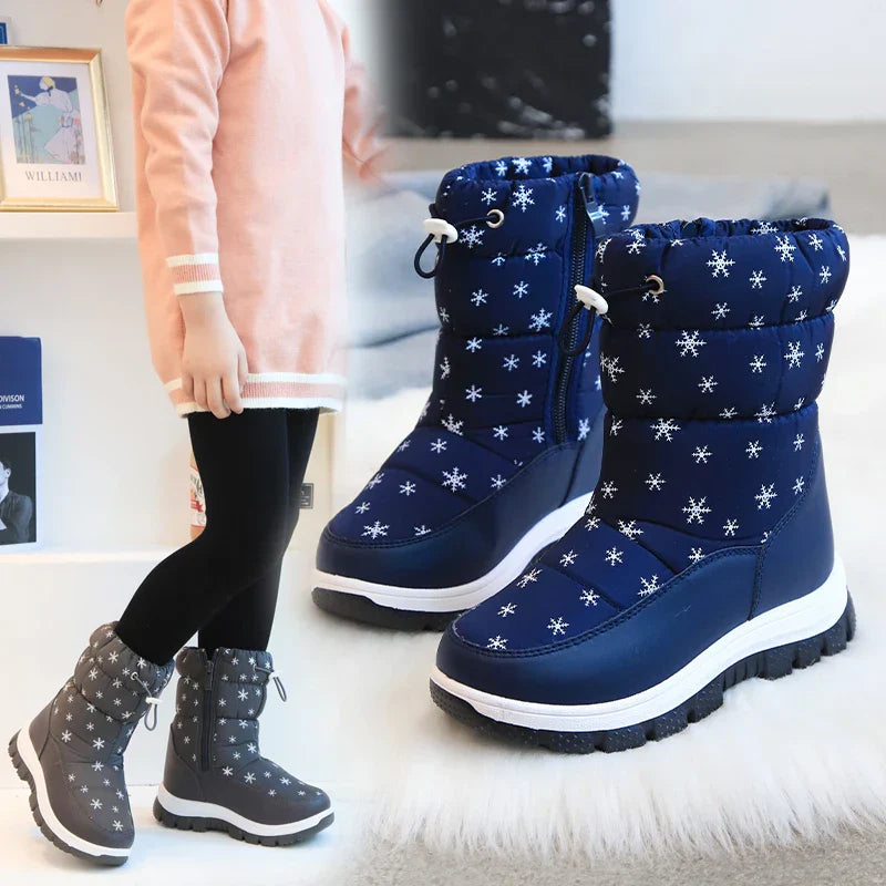 PolarStep™ – Waterdichte Warme Winterlaarzen – Meisjes Snowboots Met Grip