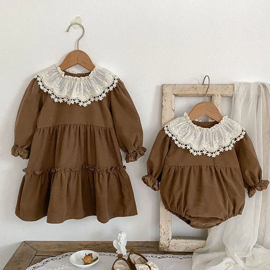 VintageLace – Set met Kanten Kraag