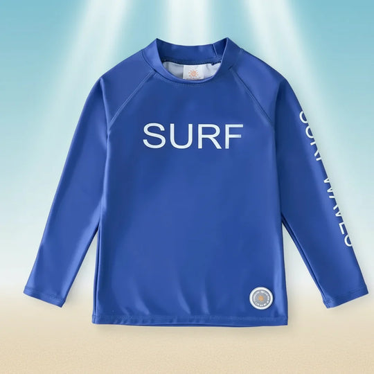 WaveGuard – Kinder Surfshirt met Lange Mouwen en UPF 50+