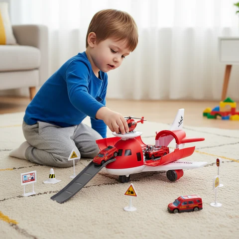 FlightRacer™ – Transformeerbaar Vliegtuig & Voertuig Speelgoed
