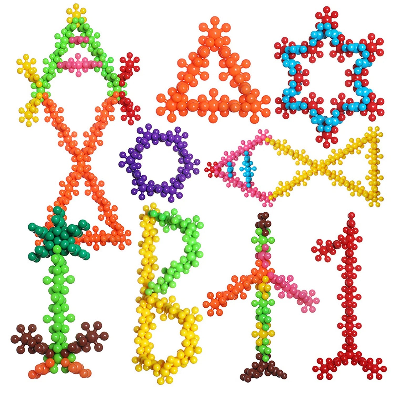 Milo & Moon® Montessori Sneeuwvlok Bouwblokken