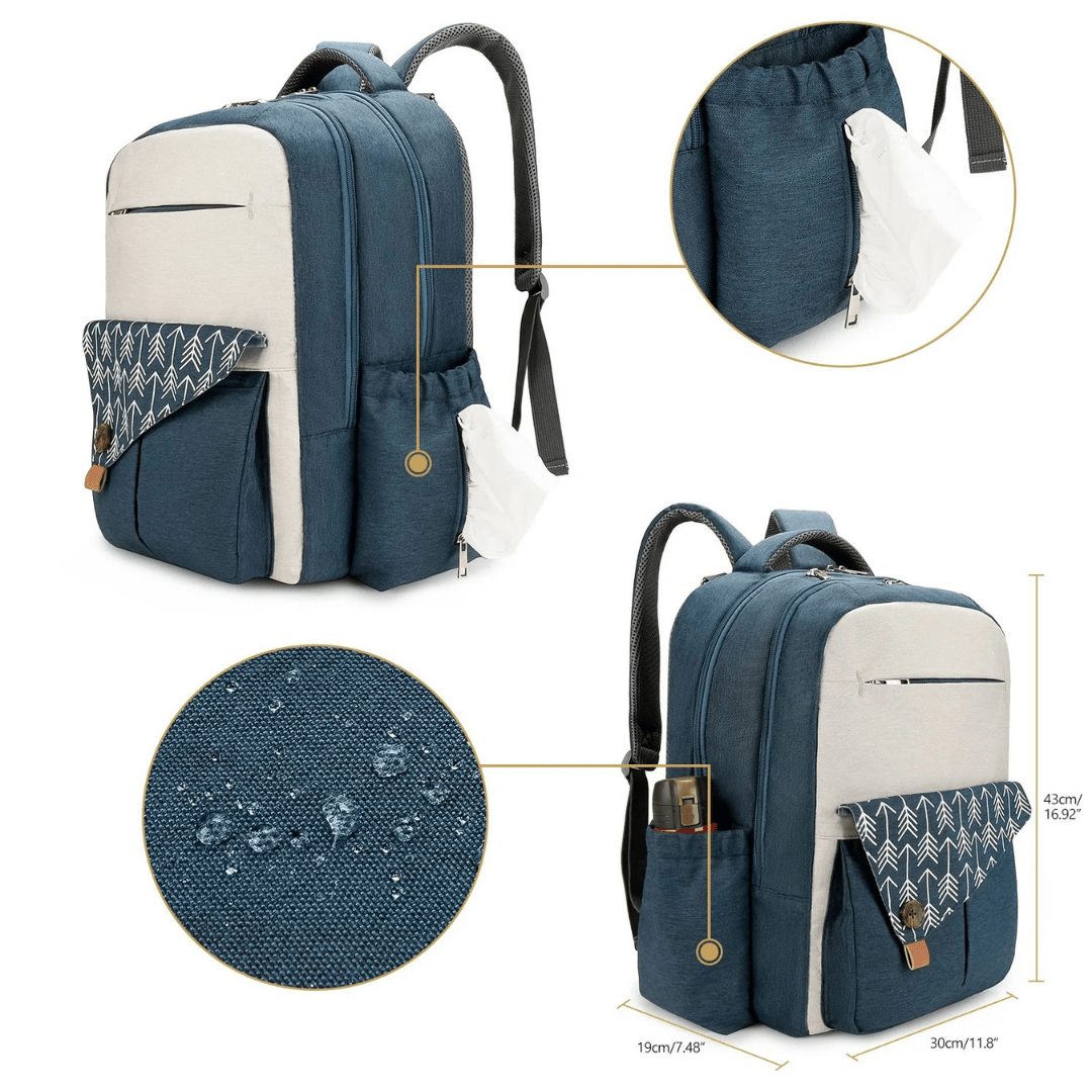 UrbanParent™ – Luierrugzak met XL Opening & Thermovakken