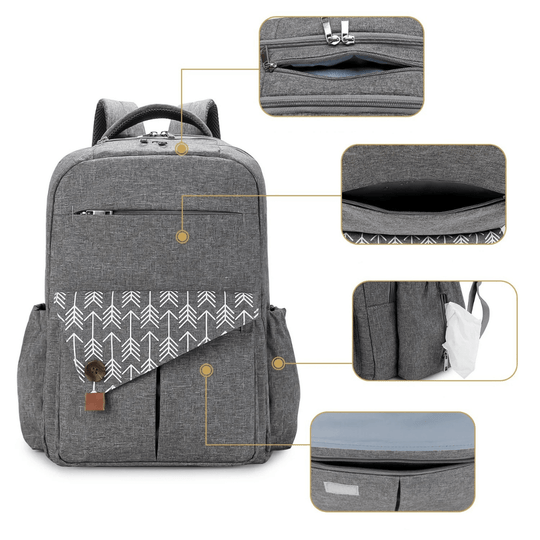 UrbanParent™ – Luierrugzak met XL Opening & Thermovakken