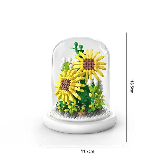 BloomEtern™ – Eternal Flower Bouwset met Transparante Display Cover