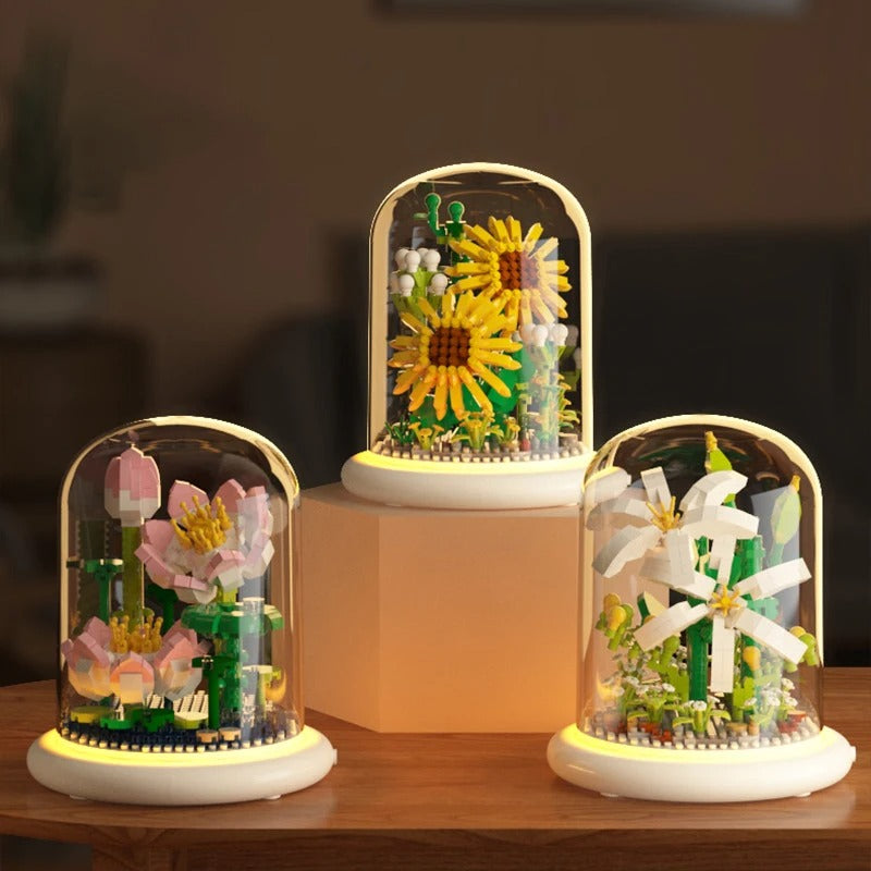 BloomEtern™ – Eternal Flower Bouwset met Transparante Display Cover
