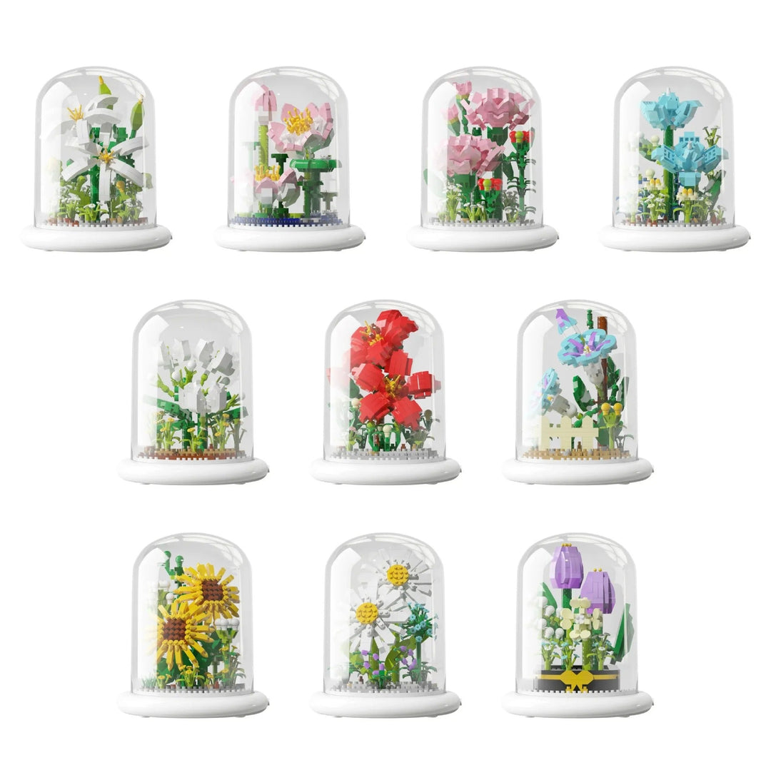 BloomEtern™ – Eternal Flower Bouwset met Transparante Display Cover