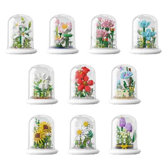 BloomEtern™ – Eternal Flower Bouwset met Transparante Display Cover