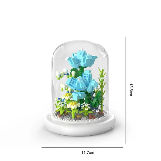 BloomEtern™ – Eternal Flower Bouwset met Transparante Display Cover