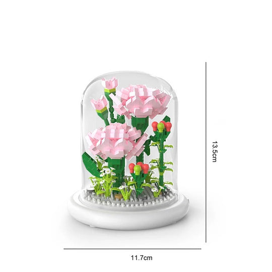 BloomEtern™ – Eternal Flower Bouwset met Transparante Display Cover