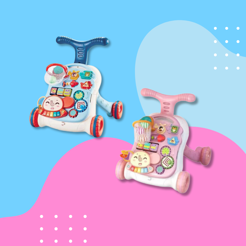 KidStride™ – Veilig & Interactief – 3-in-1 Baby Walker
