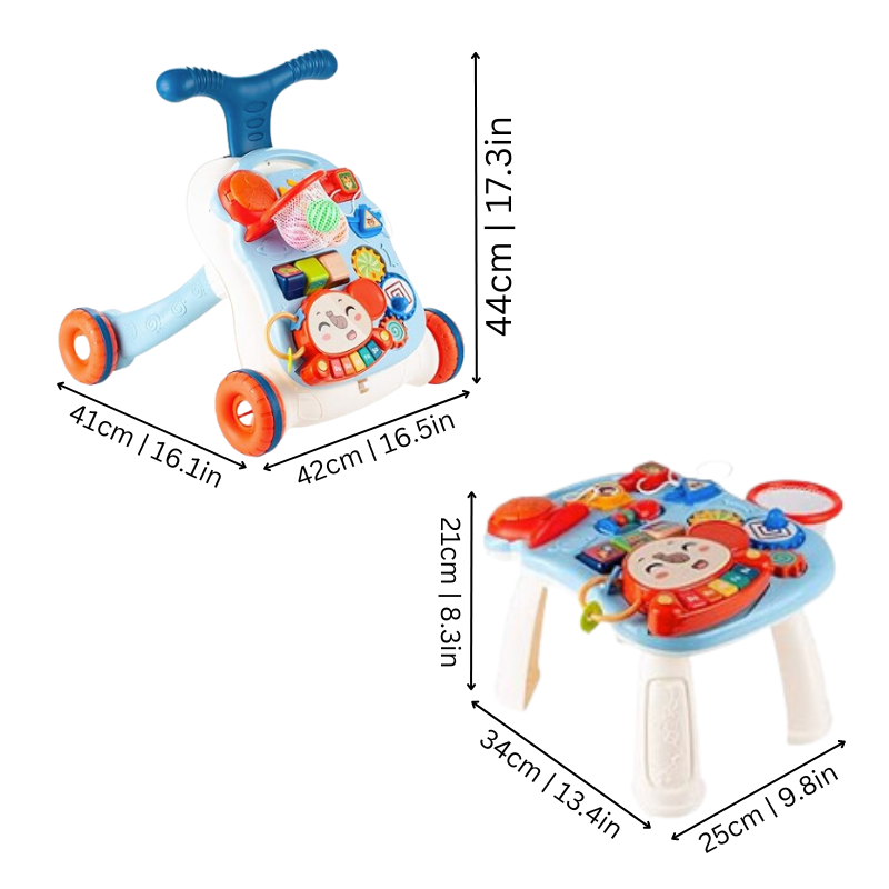 KidStride™ – Veilig & Interactief – 3-in-1 Baby Walker