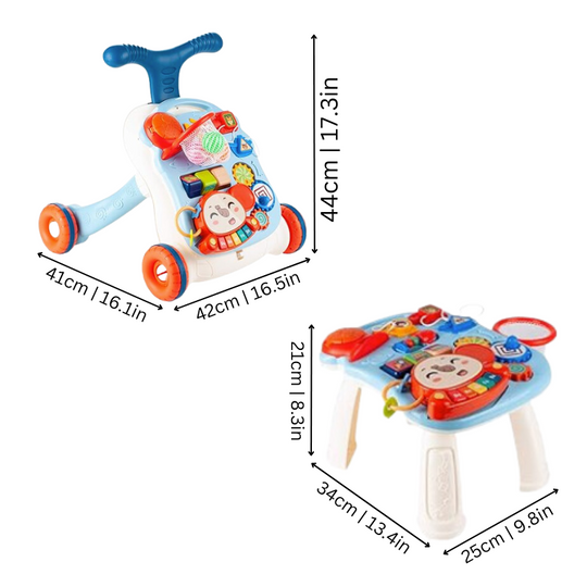 KidStride™ – Veilig & Interactief – 3-in-1 Baby Walker