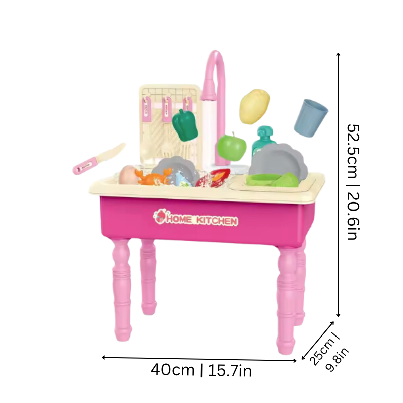 SplashSink™ – Interactieve Keuken Spoelbak – Educatief Speelplezier voor Kinderen