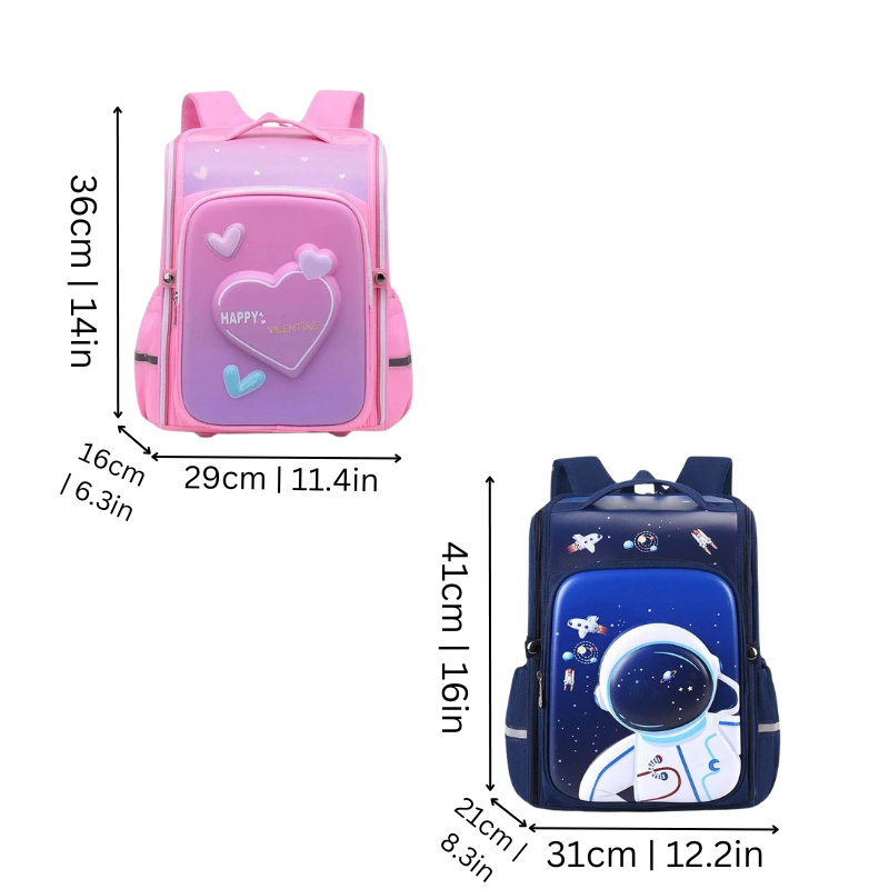 AdventurePack™ – Ergonomische 3D Kinder Rugzak, Waterdicht & Lichtgewicht