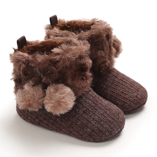 SnuggyPaws™ – Warme Baby Winterschoenen met Antislip Zool