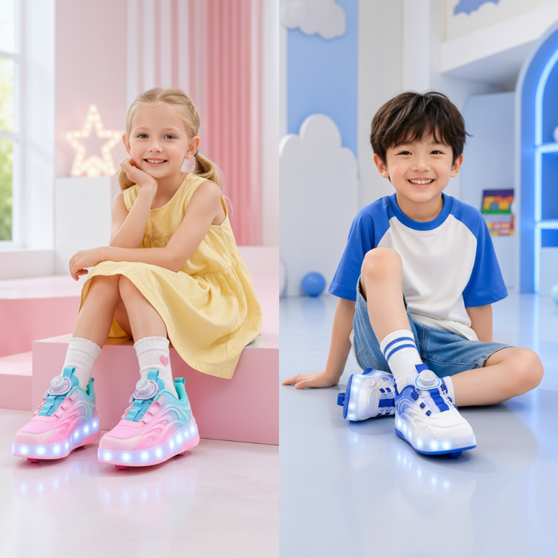 GlowRoll rolsneakers gedragen - Milo & Moon