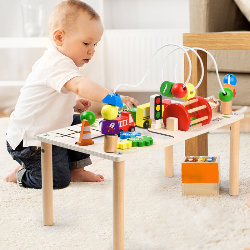 PlayTableix™ – 7-in-1 Montessori Houten Activiteitentafel