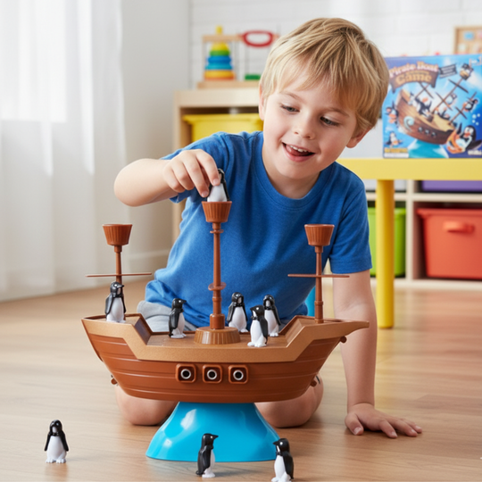 PenguinPlank™ – Pinguïn Piratenschip Balansspel