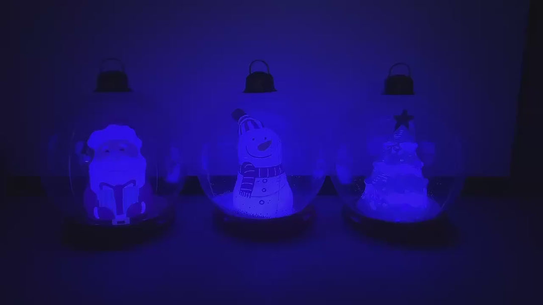 LumiGlobe™ – 60 cm Verlichte Opblaasbare Kerstbal met LED-licht voor Binnen & Terrasdecoratie