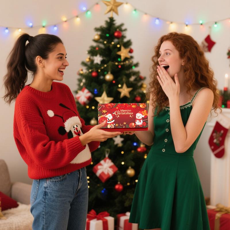 HolidayGift™ – Luxe Kerst-envelop met Satijnen Strik