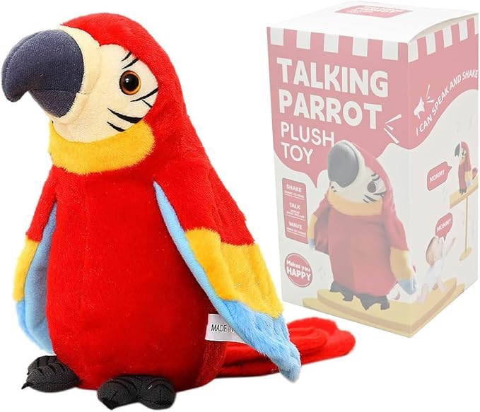 TalkieTuk™ – Jouw kletsgrage knuffelmaatje - Pratende papegaai
