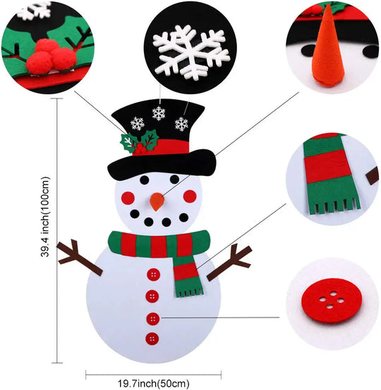 SnowyCraft™ – DIY Sneeuwpop Knutselset voor Kerst