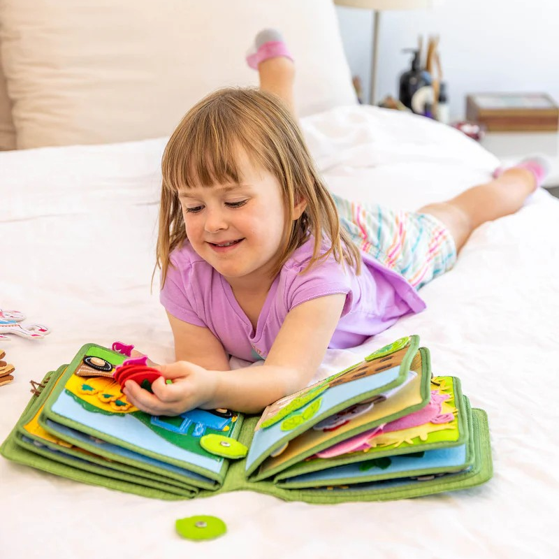 EduPlay™ – Montessori Activiteitenboek voor Peuters, Educatief & Sensorisch Speelgoed