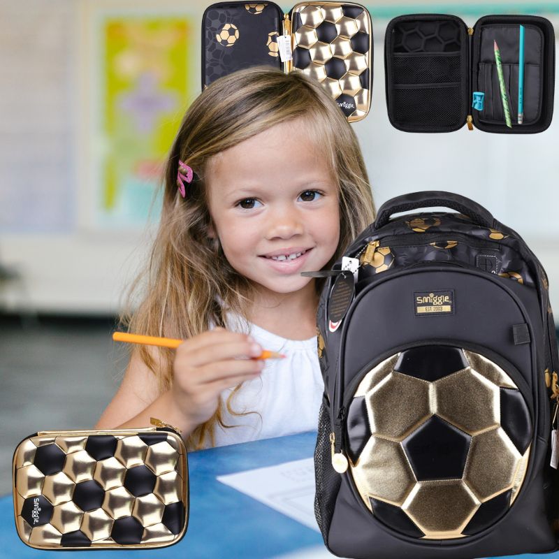 KickBag™ – Gouden Voetbal Rugzak voor Kinderen – Sportieve Schooltas