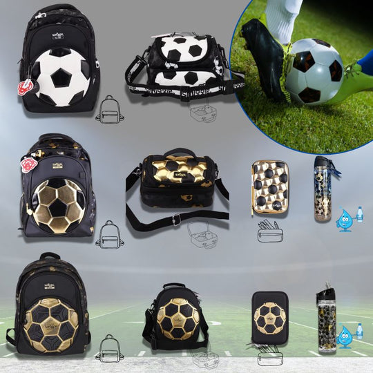 KickBag™ – Gouden Voetbal Rugzak voor Kinderen – Sportieve Schooltas