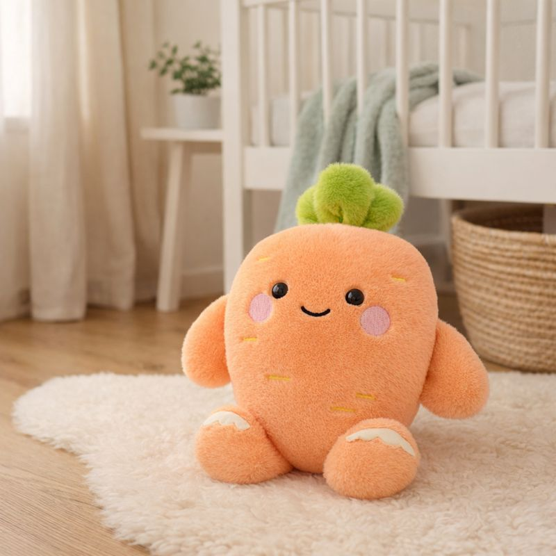 VeggieHug – Wortel & Radijs Knuffel van Zacht Pluche