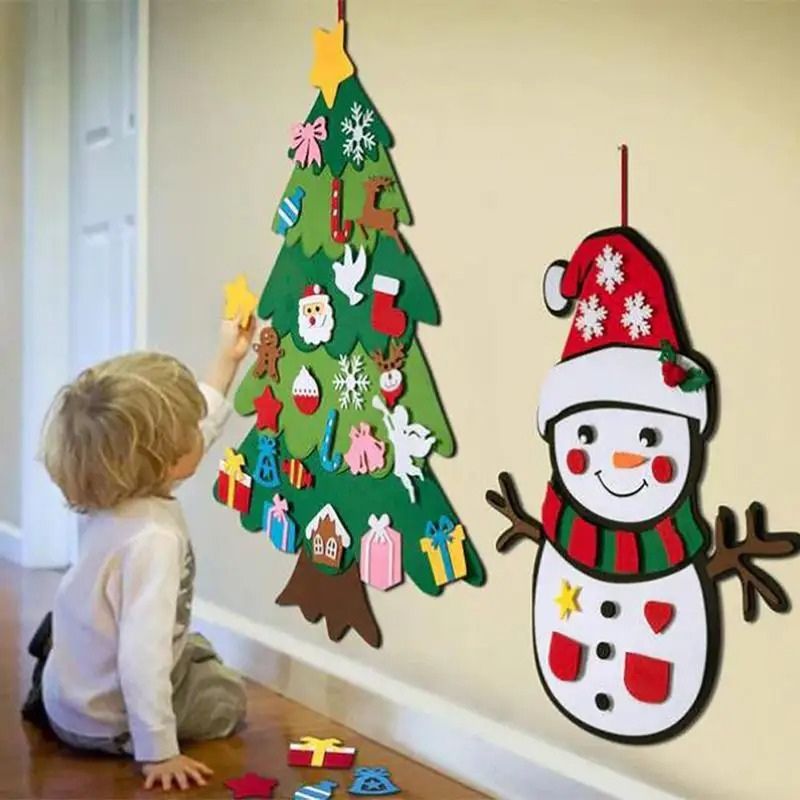 FestiveFeltTree™ – Montessori Kerstboom van Vilt – Educatief & Creatief Spel