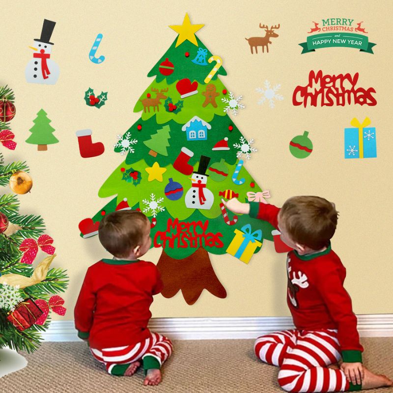 FestiveFeltTree™ – Montessori Kerstboom van Vilt – Educatief & Creatief Spel