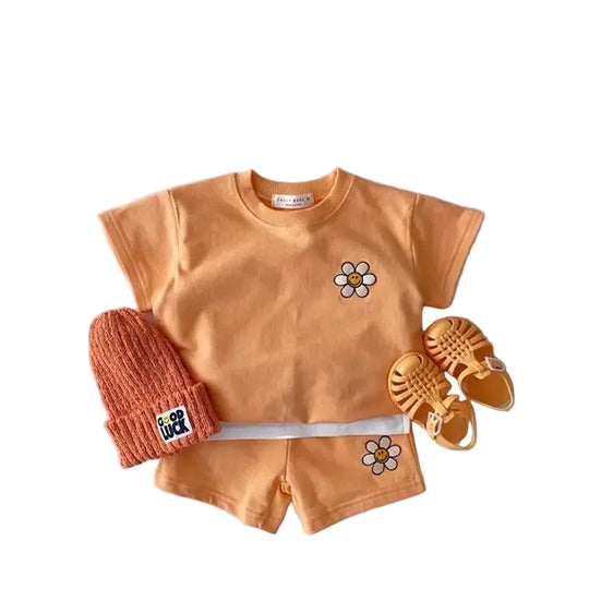 SunnyPetal – Luchtige Set met Vrolijke Print